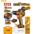 Perceuse à Percussion Sans Fil 99n.m 42 V avec 2 Batt et 1 Chargeur - INGCO CIDLI429982