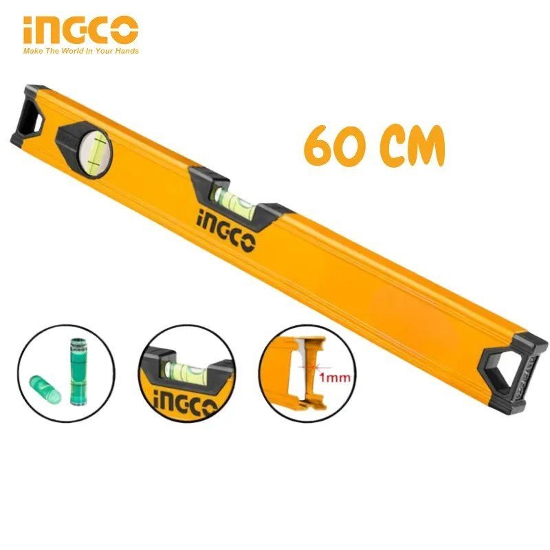 Niveau aluminium 60 cm SI INGCO HSL58060