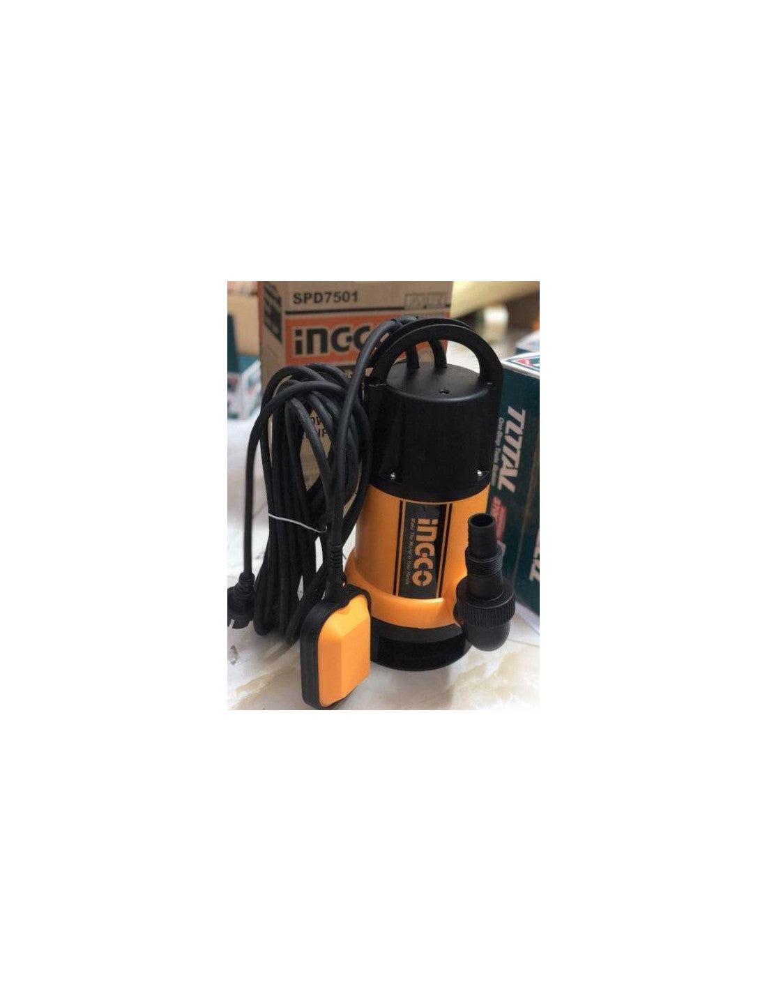Pompe submersible 750 W Puits de drainage Black INGCO SPDS7501