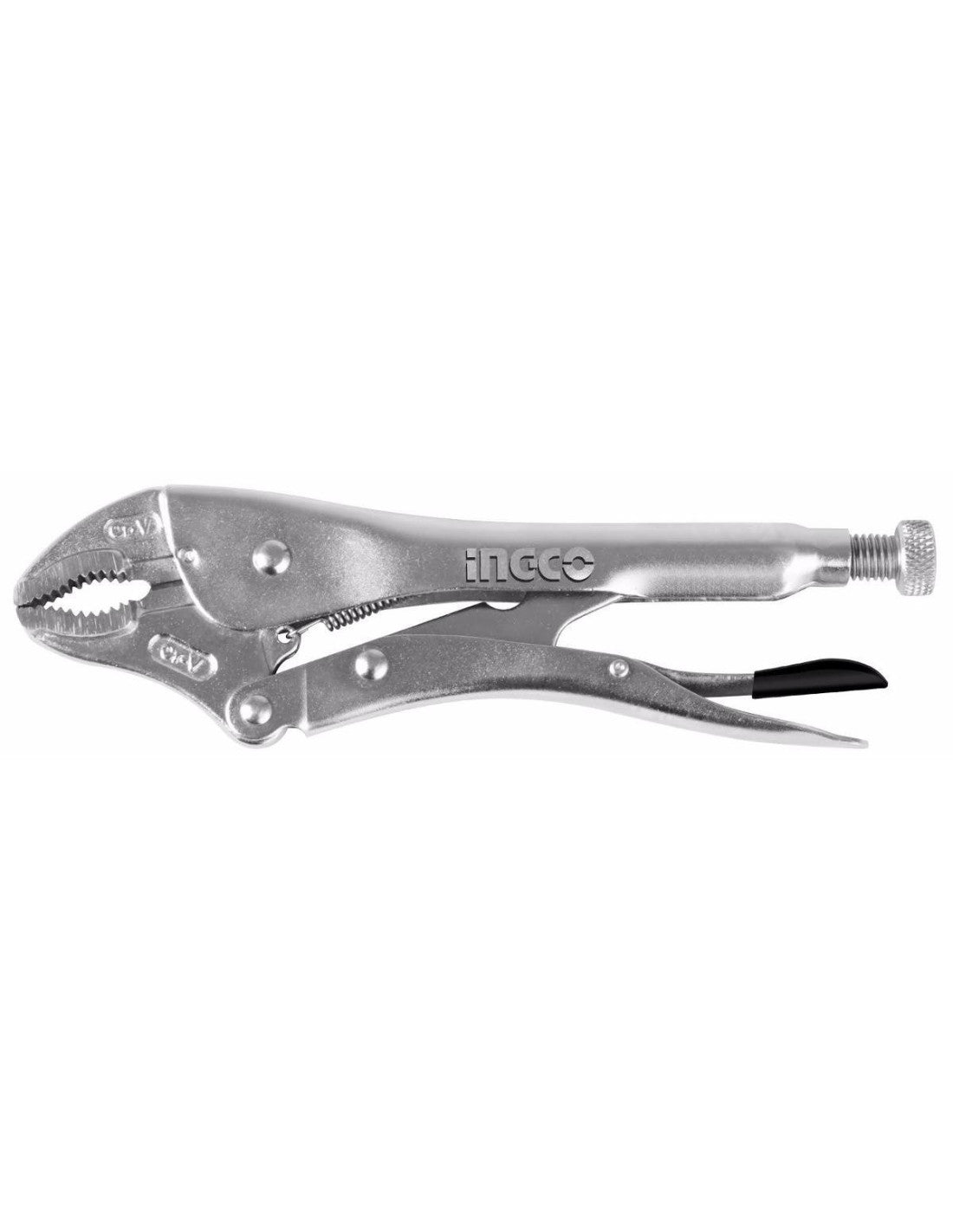 Pince-étau à mâchoire arrondie 255mm Acier de carb INGCO HCJLW0210