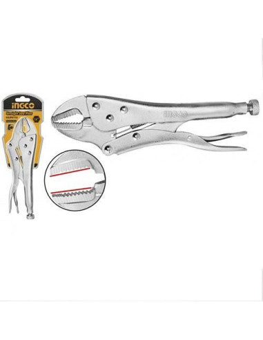 Pince-étau à mâchoire droite 255mm Cr-v INGCO HSJP0210