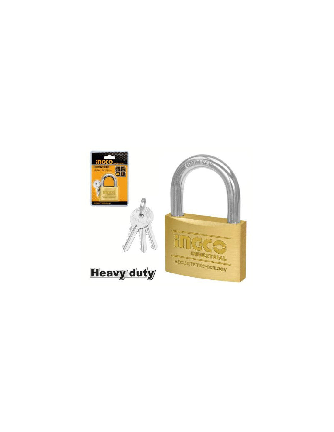 Cadenas en Laiton Robuste 50 mm 270g - INGCO DBPL0502