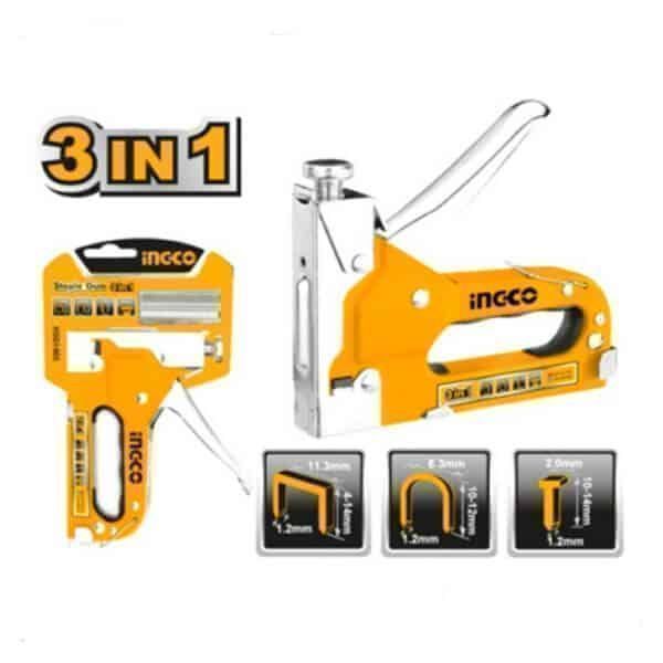 Agrafeuse 3en1 Clous et agrafes INGCO HSG1405