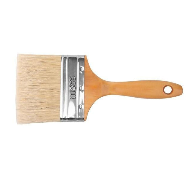 Pinceau en Bois 75 mm pour Peinture à Huile Longueur des Poils: 64 mm - INGCO CHPTB0503