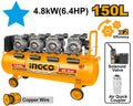 Compresseur 150 L Silencieux 4x1200 W 6.4 HP - INGCO ACS4481501