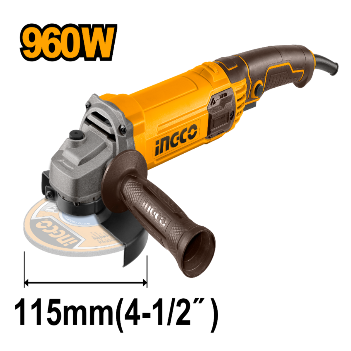 Meuleuse 115 mm 960 W - INGCO AG9608