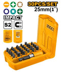 Jeu D'embouts 25 mm 30pcs - INGCO AKSD68303