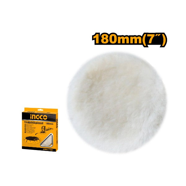 Bonnet de Polissage de Laine 180 mm - INGCO APB0111801
