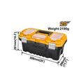 Boîte à outils pvc charnières métal 20" INGCO PBX2002