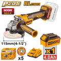 Meuleuse brushless 115mm 1000W 20v sans batterie sans chargeur ingco INGCO CAGLI27153