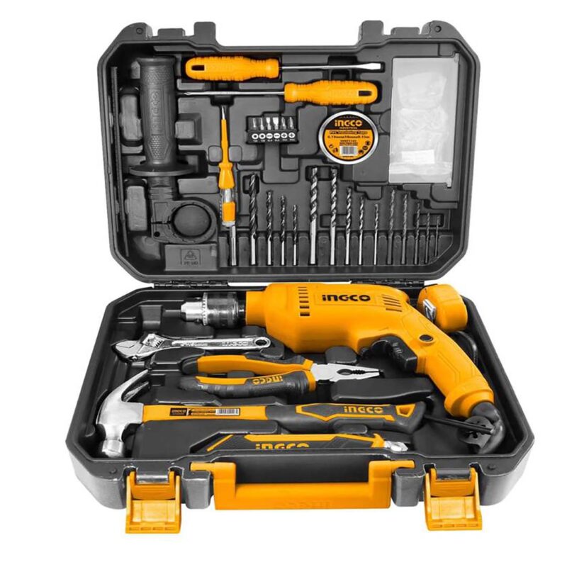 Coffret Perceuse 550 W 13 mm + 110 Outils et Acc - INGCO HKTHP11111