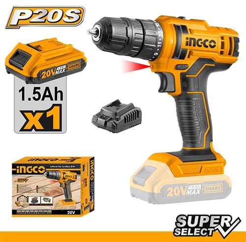 Pack CDLI20051+batterie+coffret INGCO PACK CDLI20051+COF