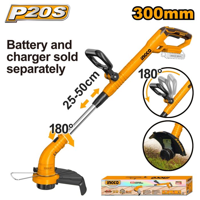 Débroussailleuse 20V Batterie/Chargeur non inclus INGCO CGTLI20018