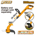 Débroussailleuse 20 V Batterie/chargeur Non Inclus - INGCO CGTLI20018