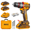 Ingco Perceuse Visseuse Brushless 20V 55Nm – 2 Batteries Li-Ion + 47 Accessoires