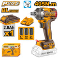 Boulonneuse 20V 405N.m + 2Batt INGCO CIWLI2045