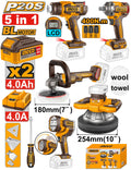 Pack3machines Boulonneuse + Torche + Meuleuse - INGCO COSLI250593