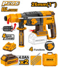 Perforateur Brushless26 mm Sans Batt/charg - INGCO CRHLI20268