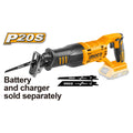 Scie sabre 20V 1Batterie+2Lames INGCO CRSLI11521