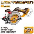 Scie Circulaire Brushless 20 V Diamètre 140mx20 mm - INGCO CSLI1402