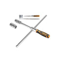 Clé à béquille 400mm 4 douilles:17mm 19mm 21m INGCO HRCW40231