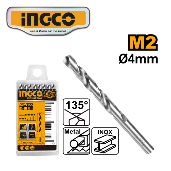 Foret 4.0 mm Hss M2 - INGCO DBT1110401