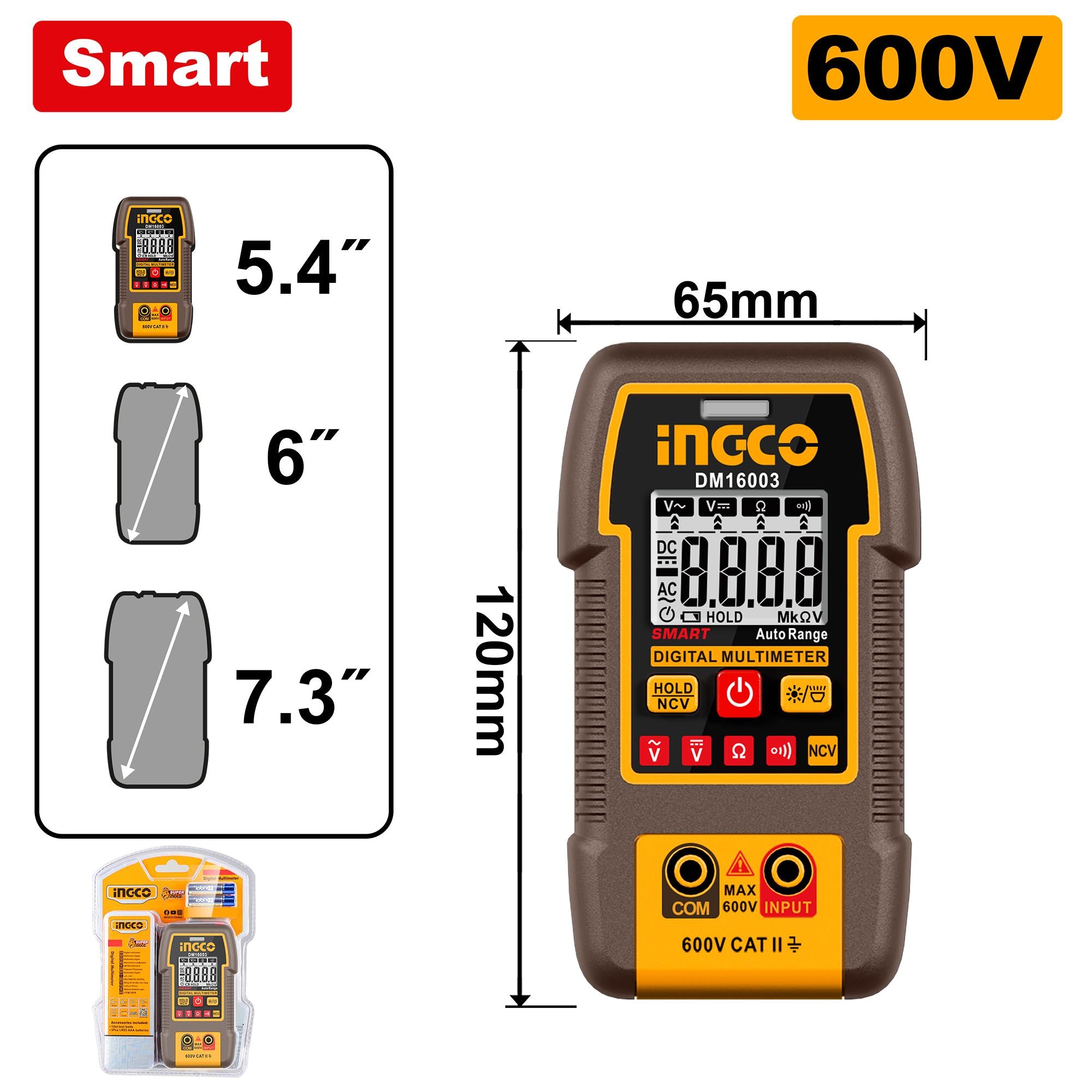 Multimètre Digital - INGCO DM16003