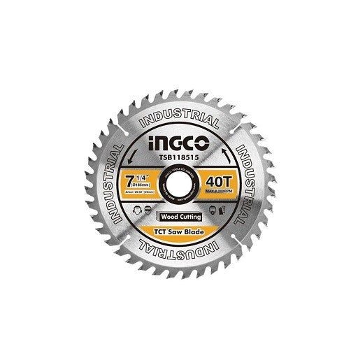 Disque alu 185mm 40 dents pour CS18528/68 INGCO TSB118515