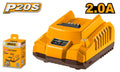 Chargeur à Batterie 20 V 2.0 AH - INGCO FCLI2001