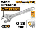 Clé à molette 250mm   0-30mm INGCO HADW131102