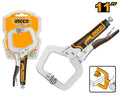 Pince-étau Col de Cygne 280 mm - INGCO HCCLW0211