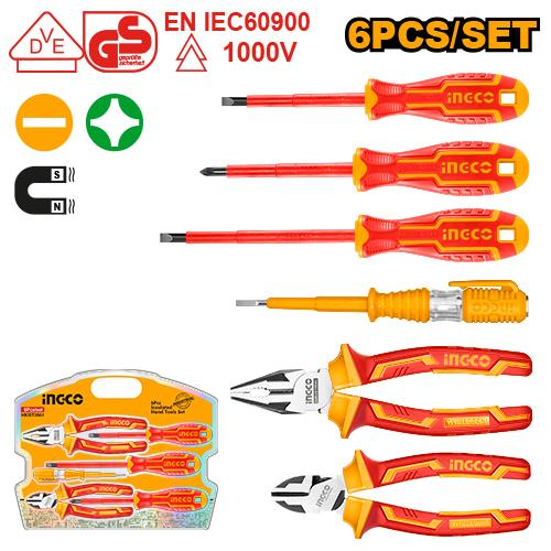 Ensemble d'outils à main isolés 6 pièces INGCO HKIST3061