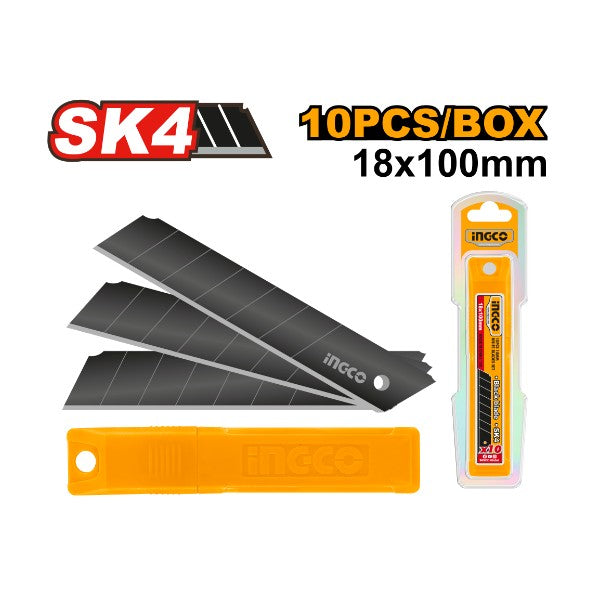 boite de 10 lame cutter 18mm INGCO HKNCB181