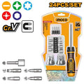 Coffret Tournevis 24 Embouts - INGCO HKSDB0248