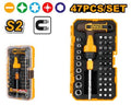 Set de 47 pièces pour tournevis avec manche en T INGCO HKSDB0478