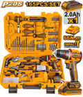 Coffret visseuse 20V + 165 outils/accessoires INGCO HKTHP11651