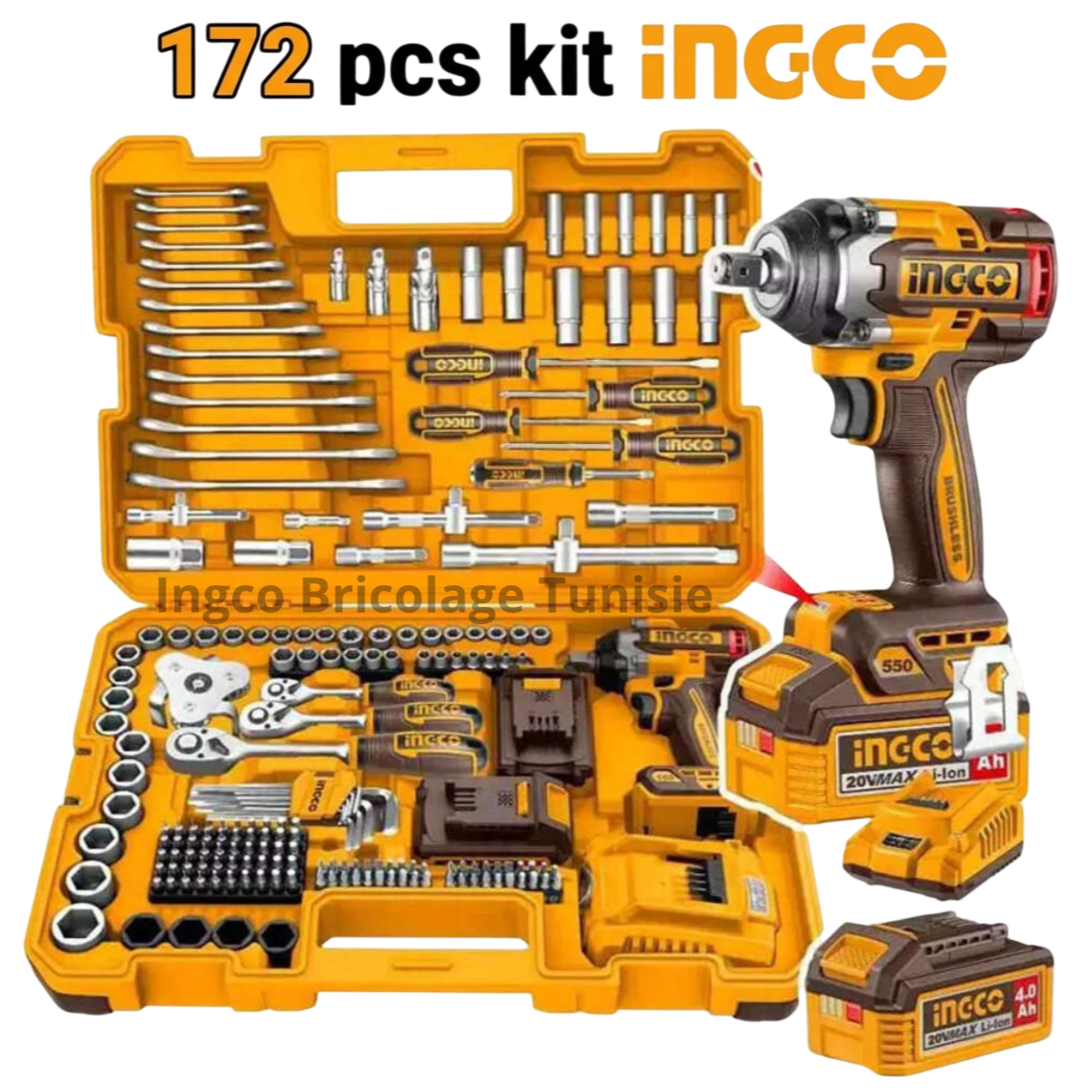 175 Pcs Jeu D'outils à Main - INGCO HKTHP51758
