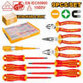 Jeu d'outils à main isolés 9pcs INGCO HKTV01H091