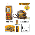 Pack Telemetre Laser 70 m + Me - INGCO HLDD241201M