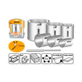 Jeu 6PCS scies-cloches INGCO HSB4061