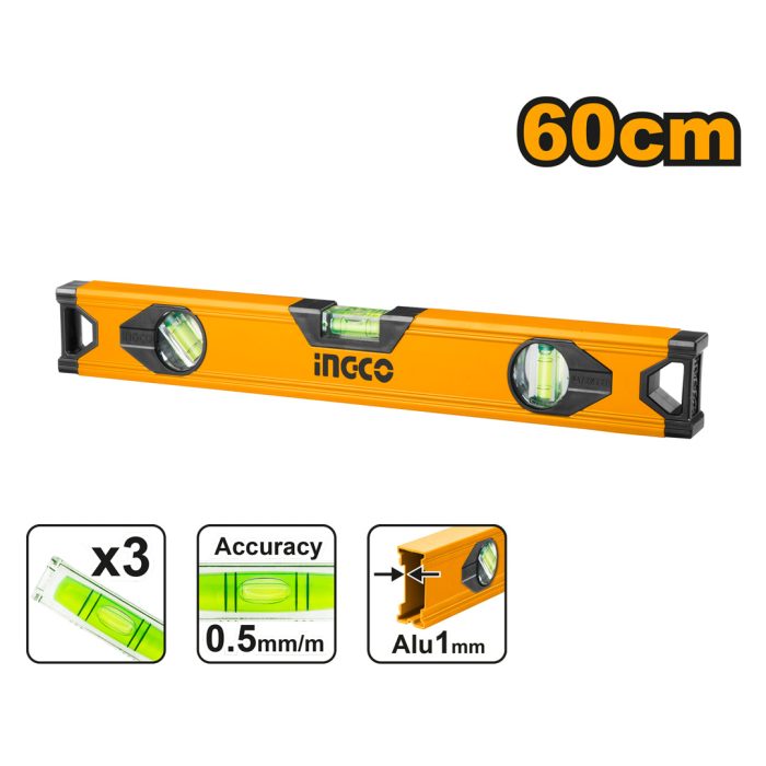 Niveau Aluminium 60 cm - INGCO HSL18060