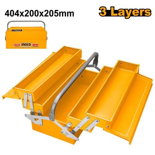 Boîte à outils Taille:400x200x195mm 3 étages INGCO HTB03