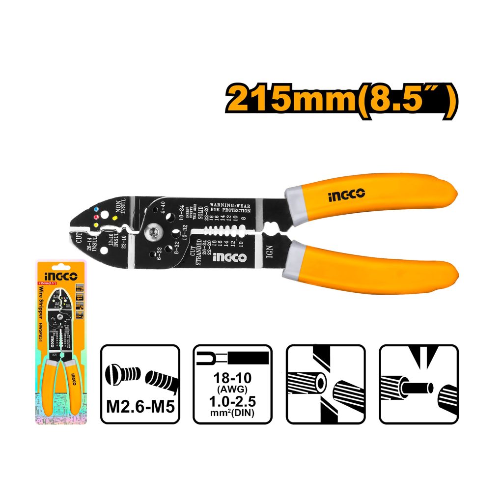 Pince À Sertir Les Cosses  215 Mm INGCO HWSP851