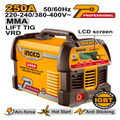 Machine à souder MMA/TIG à inversion de courant 250A INGCO ING-MMA25089