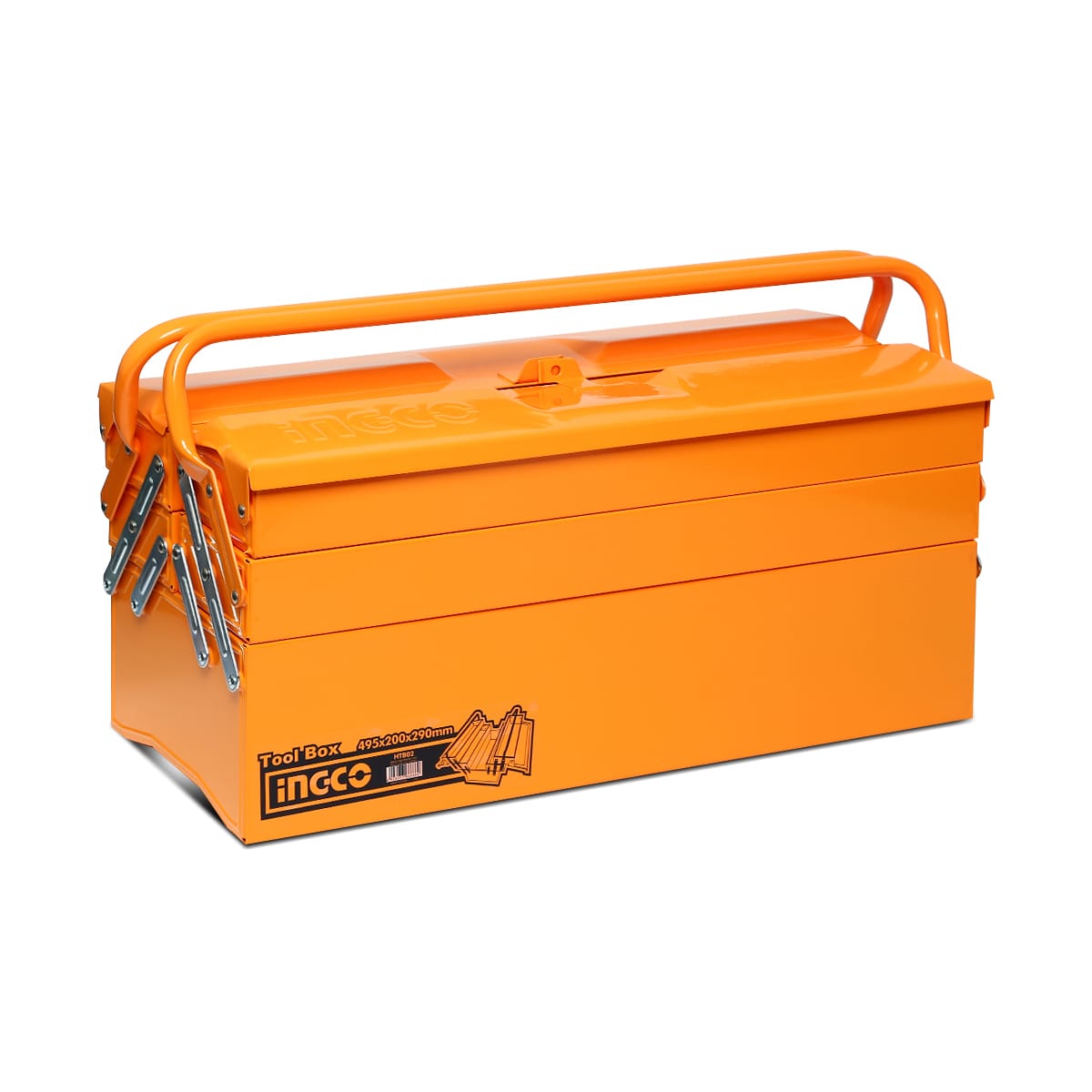 Boîte à Outils Taille:495x200 X 290 mm 3 Étages - INGCO HTB02
