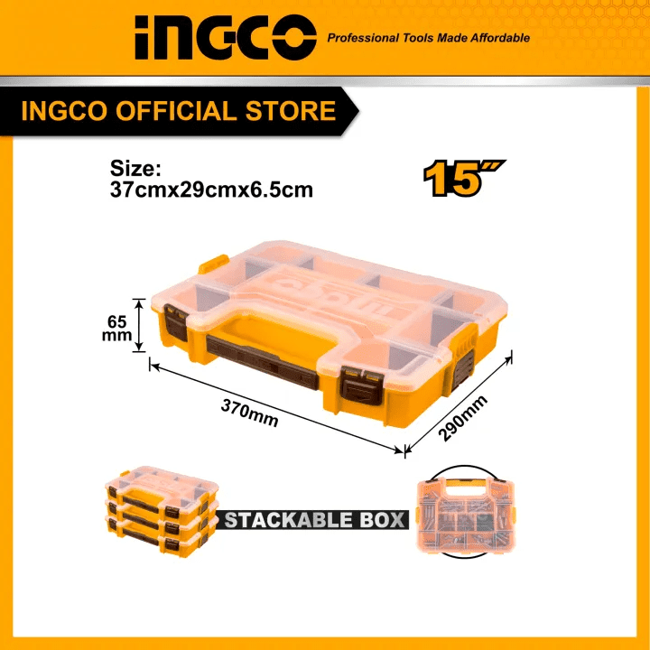 Boîte de rangement plastique 15" INGCO PBX1511