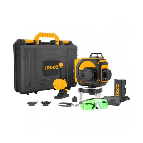 Niveau laser à nivellement automatique à faisceau vert 3D INGCO HLL255267