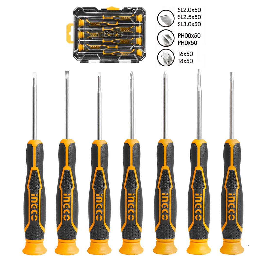 Set Tournevis de Precision 45pcs - INGCO HKSDB0458