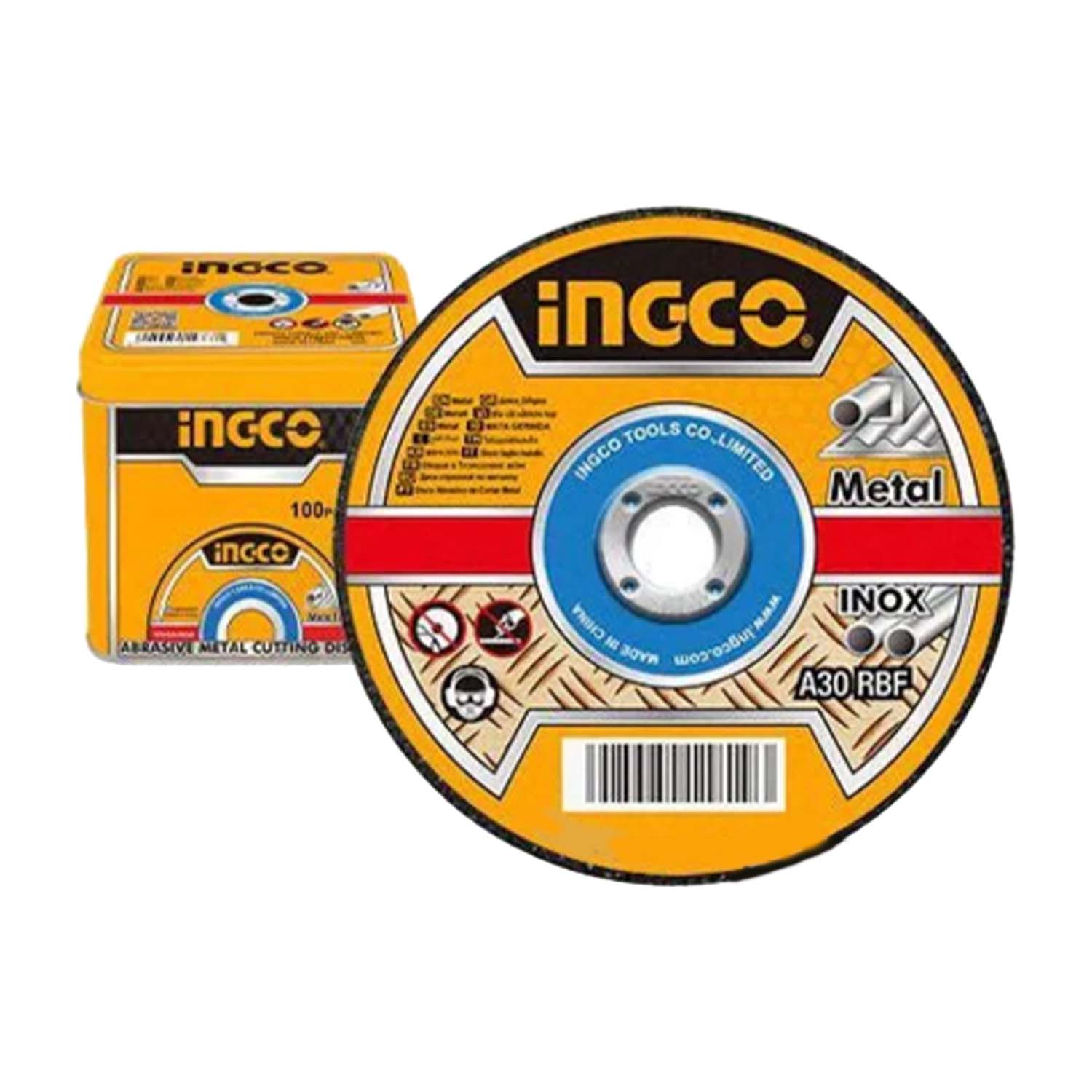 Seau de 100 Disques Abrasifs 115mm INGCO MCD10115100