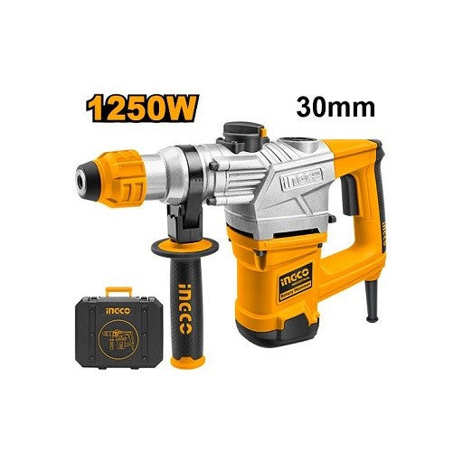 Marteau perforateur SDS Plus 1250W 30mm + 5 access INGCO RH12008